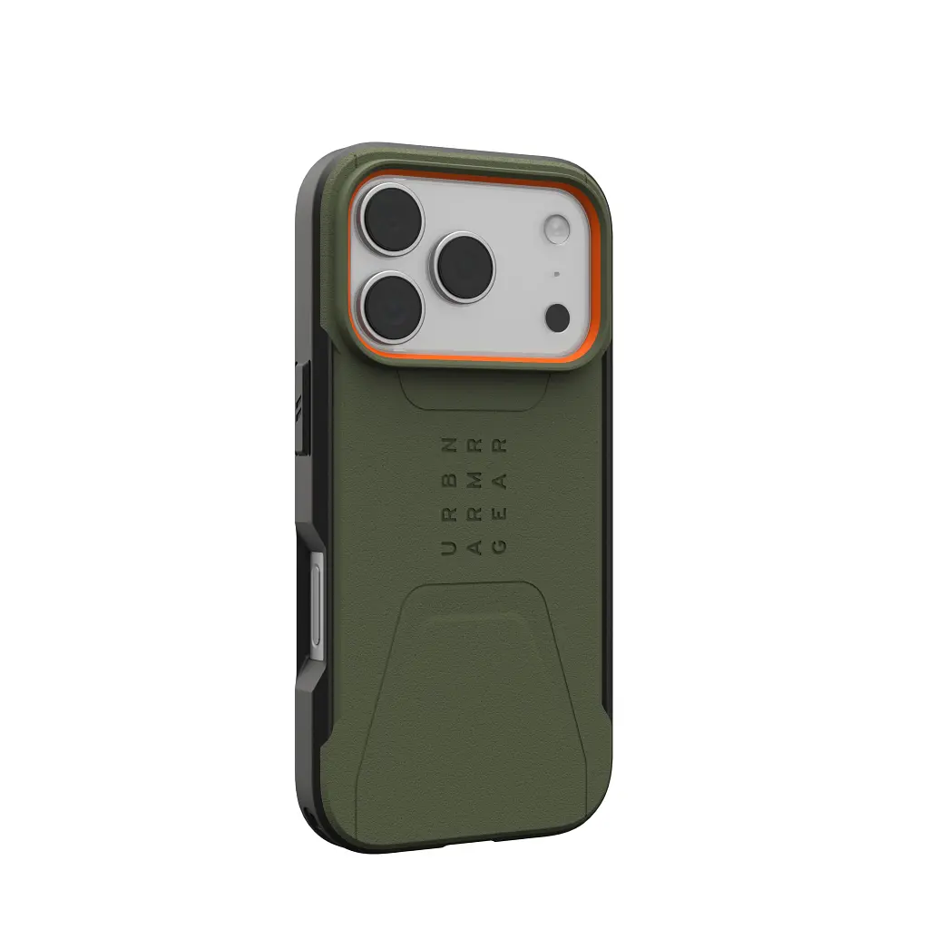 Чохол до мобільного телефона UAG iPhone 17 Pro Civilian MagSafe Olive/Orange (114545117297) - фото 4
