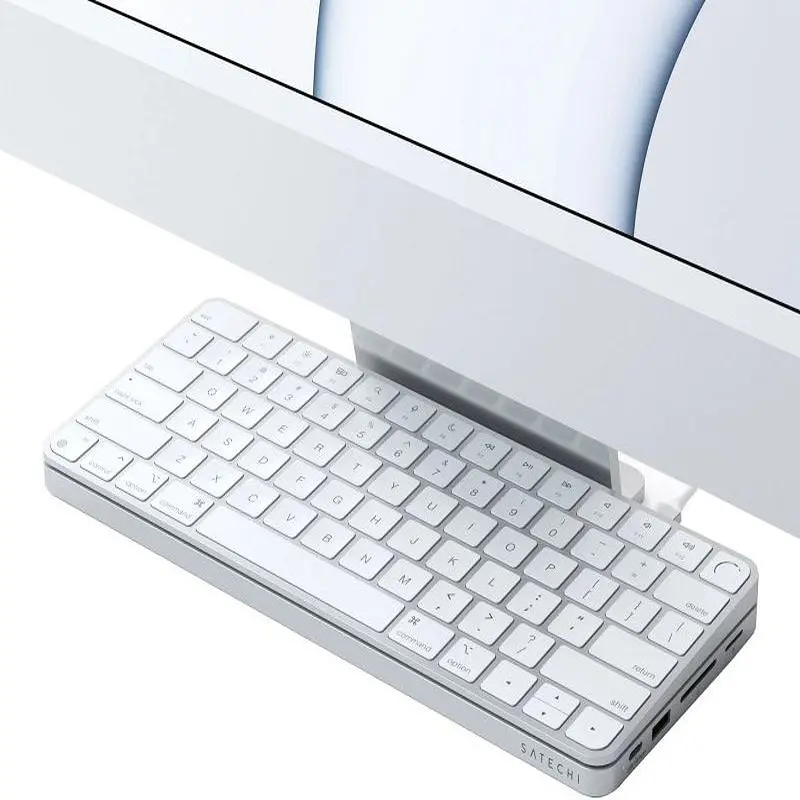 Адаптер Satechi Aluminum USB-C Slim Dock Silver for iMac 24 (ST-UCISDS) - фото 7