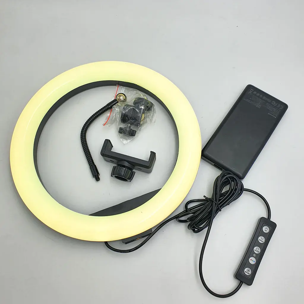 Кільцева LED лампа 33см RGB 8 кольорів кільцеве світло RING LIGHT MJ33 - фото 10