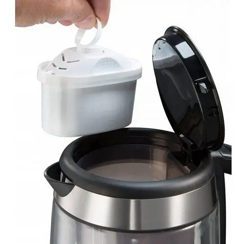 Електрочайник Russell Hobbs Glass 1.7 л сріблясто-чорний (21600-57) - фото 5