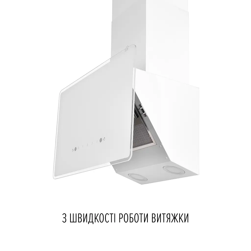 Витяжка декоративна похила PERFELLI VIO 6HW BIANCO - фото 5