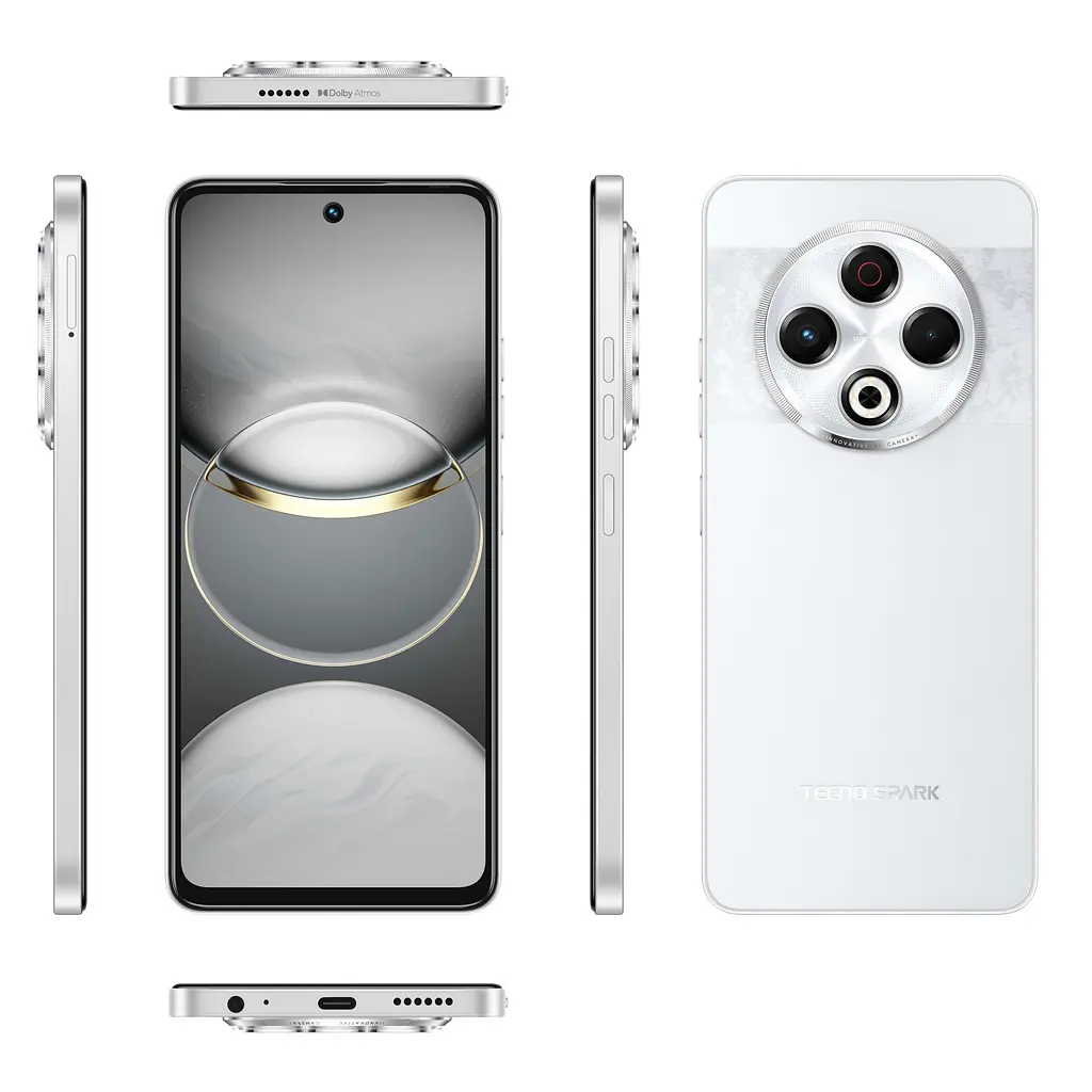 Смартфон Tecno Spark 30 KL6 678" 8/256ГБ 2SIM 5000мА/год Astral Ice - фото 5