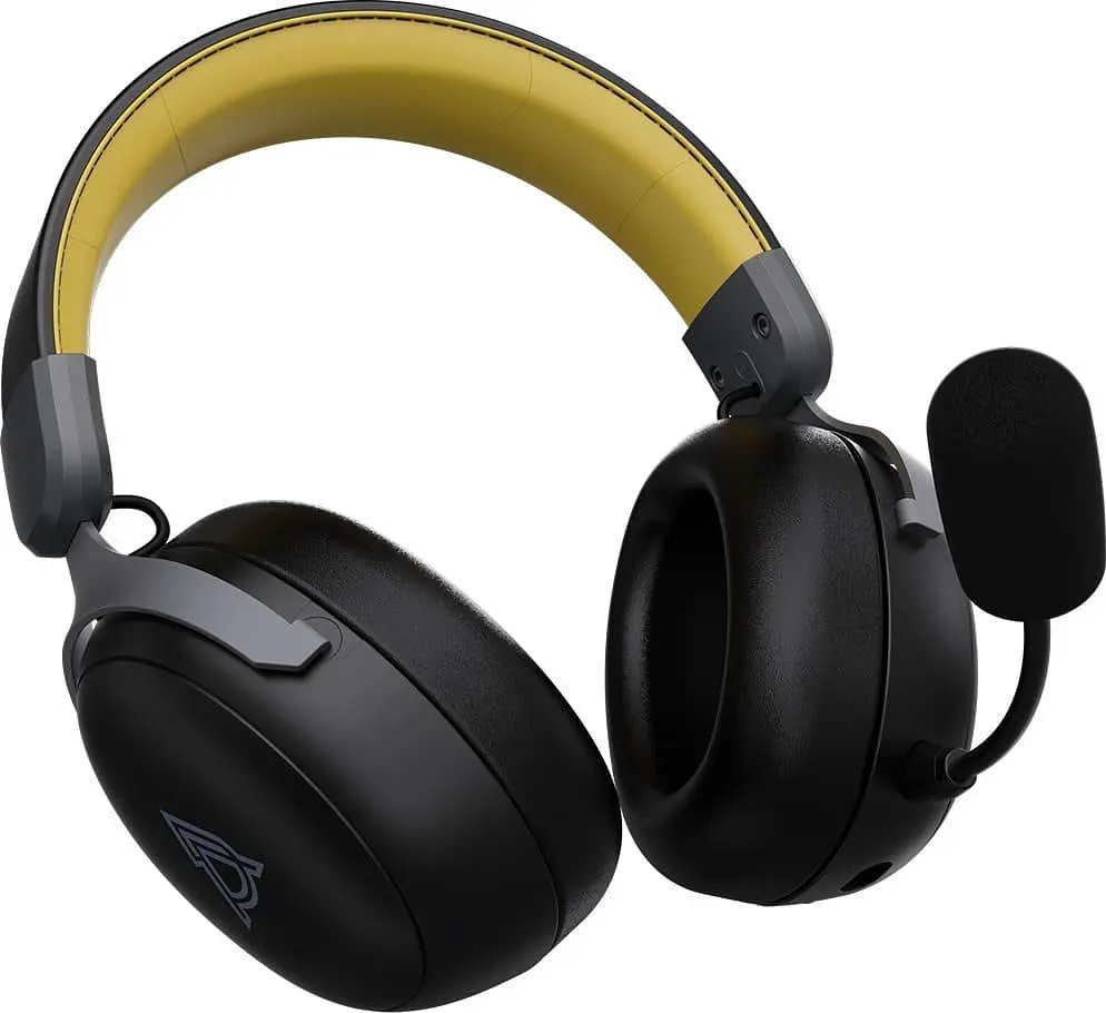 Ігрова гарнітура Ajazz AHM08 MAX Black Gray Yellow (AHM08-MAX-BGY) - фото 2