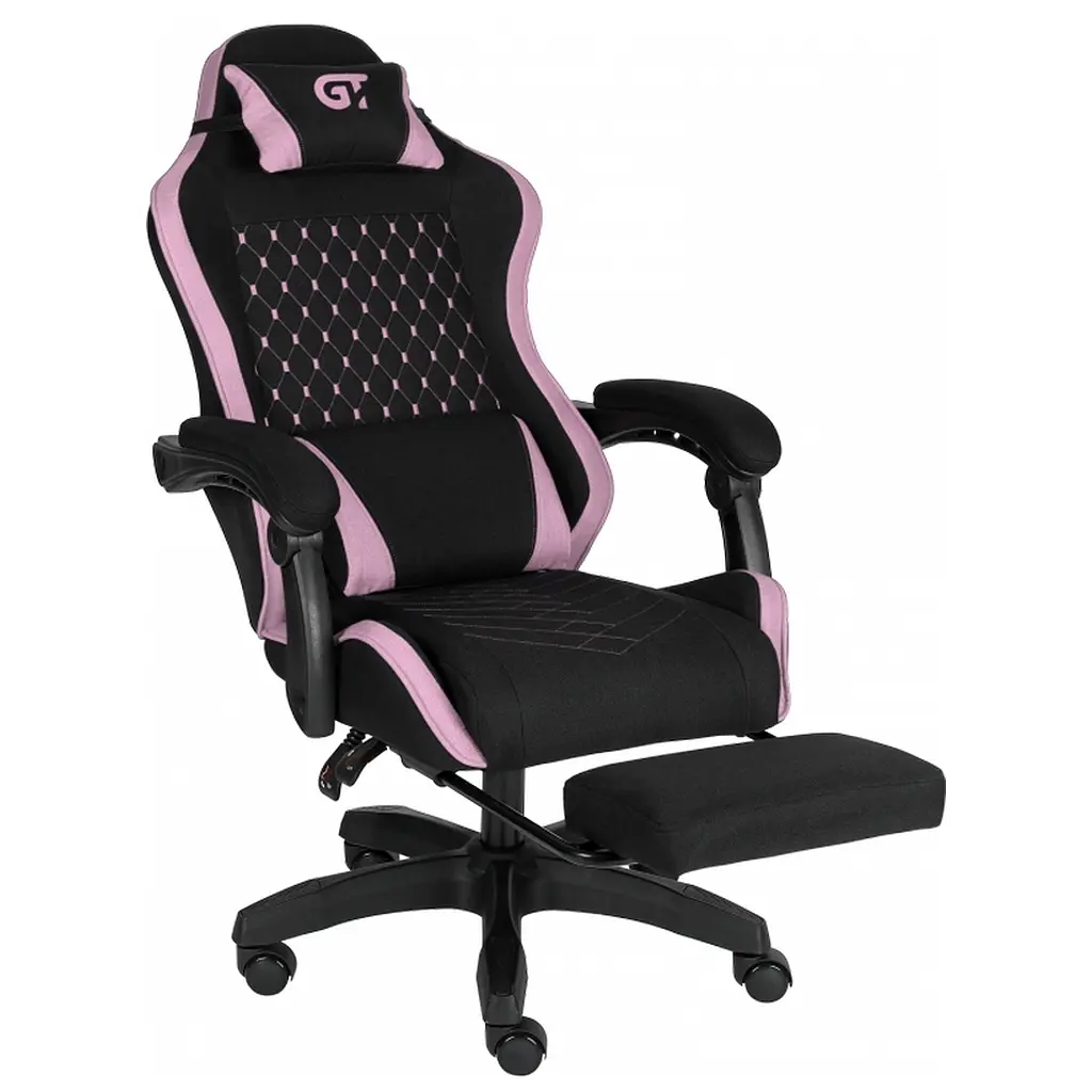 Крісло ігрове GT Racer X-2339 Black/Pink (X-2339 Fabric Black/Pink) - фото 6