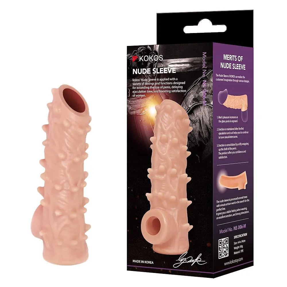Насадка на член Kokos Nude Sleeve NS 006, M - фото 7