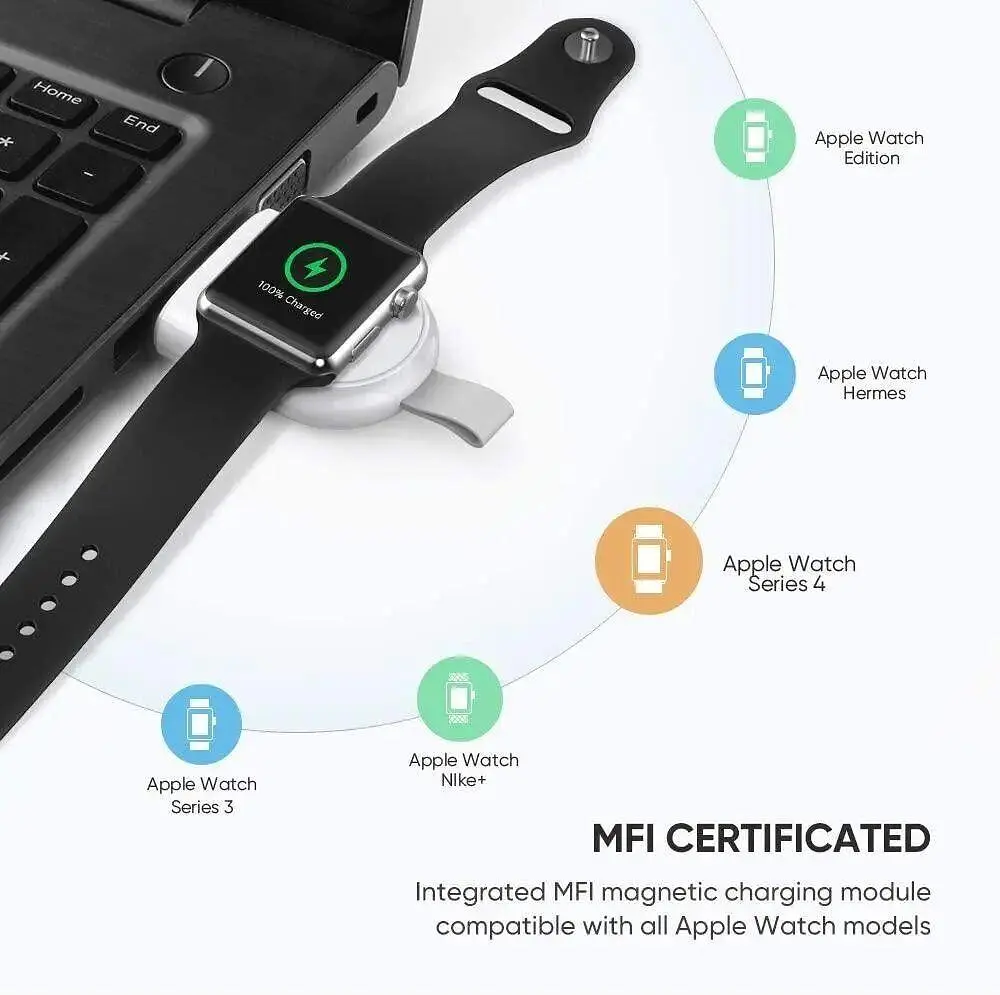 Беспроводное зарядное устройство для часов Apple Watch Ugreen CD144 Magnetic Charging Module - фото 2