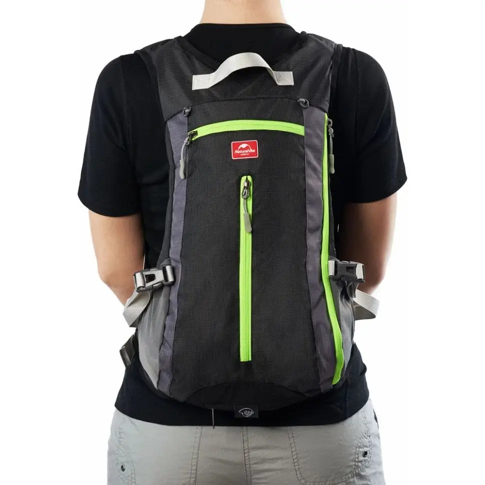 Рюкзак велосипедний Naturehike ( NH15C001-B) 15 л - з чохлом для шолома - блакитний - фото 9