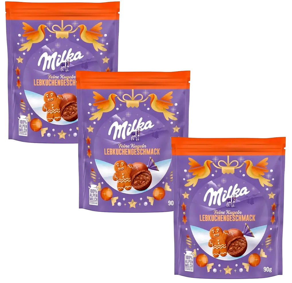 Шоколадні цукерки Milka Feine Kugeln Lebkuchen Geschmack 90г - фото 5