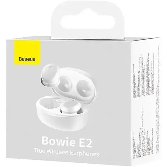 Наушники Baseus True Wireless Earphones Bowie E2 (NGTW090002) белые - фото 3