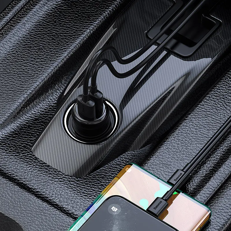 Трансмітер модулятор адаптер авто BASEUS S-16 Wireless MP3 Car Charger T typed 2USB - фото 8