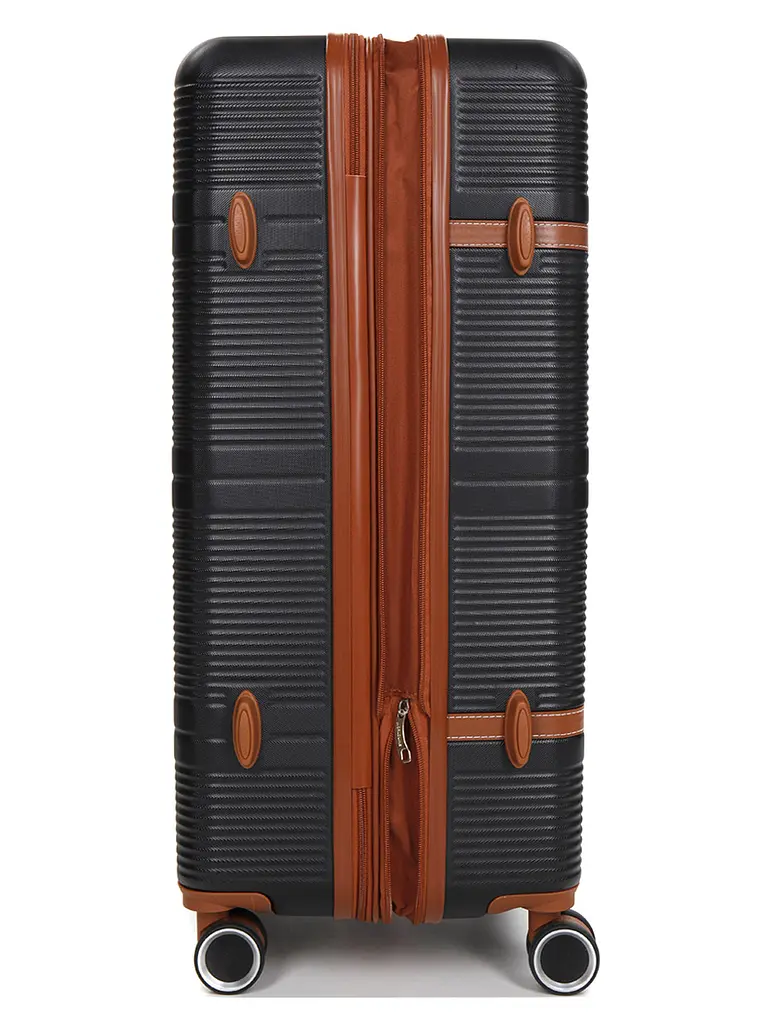 Валіза велика L ABS-пластик Worldline Airtex 629 76×52×30см 110л Чорний - фото 7