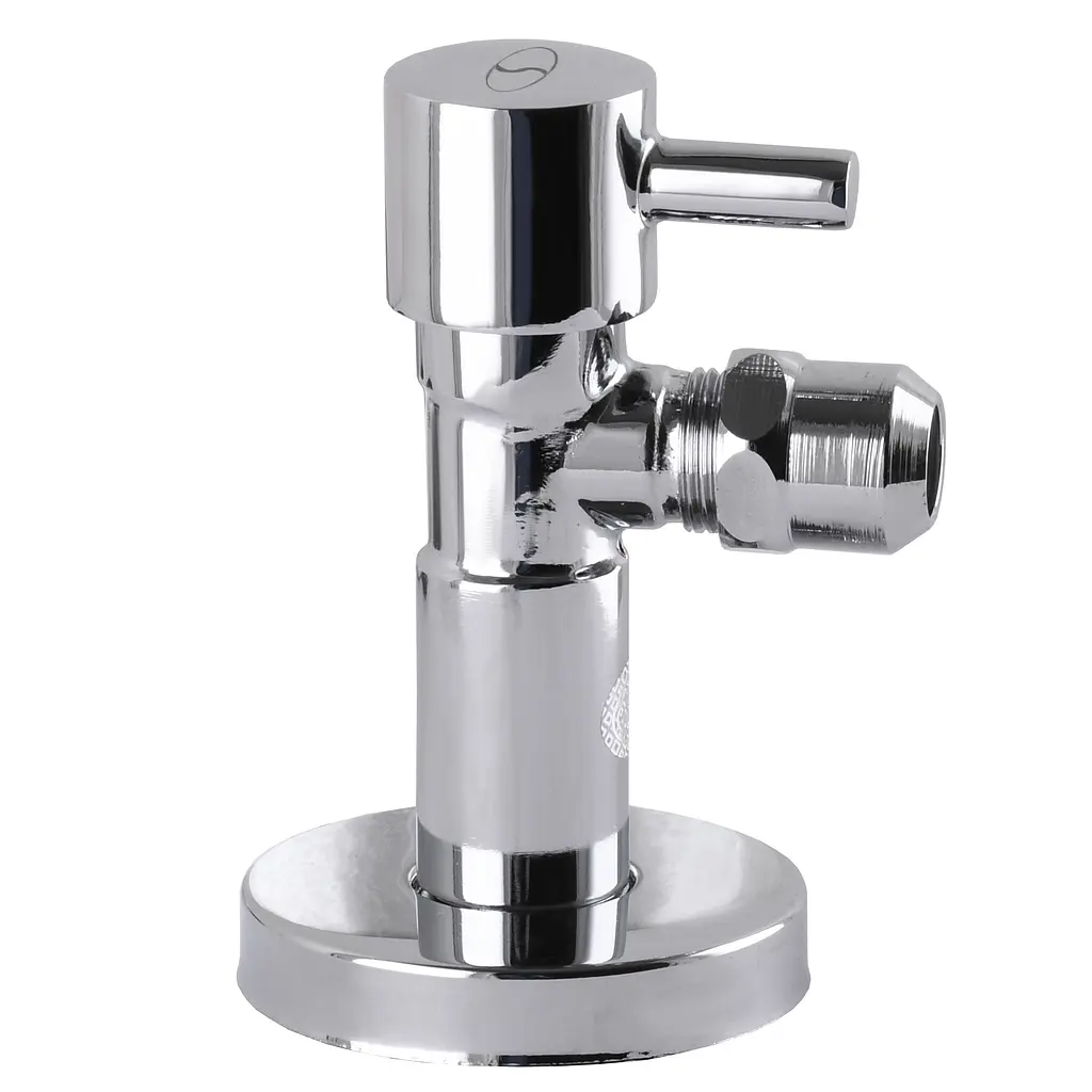 Кран напівобертовий кутовий з цангою Solomon 1/2″х 3/8″ Lazer 7076 000002250 - фото 2