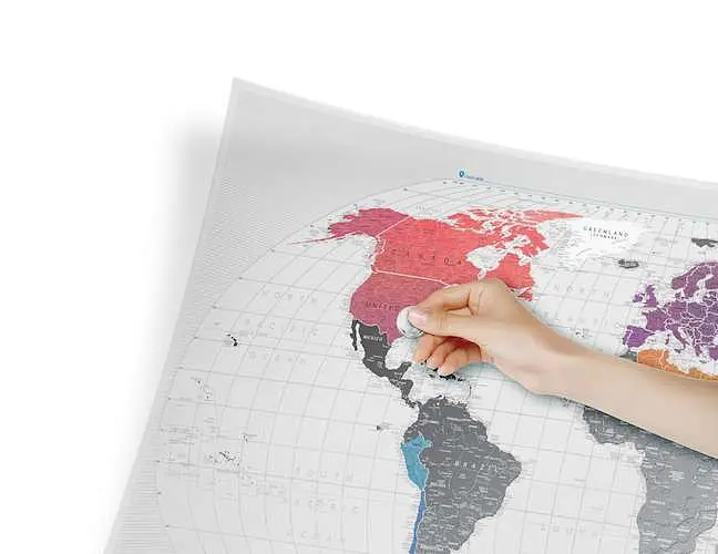 Скретч карта світу 1DEA.me Travel Map Air World (13041) - фото 3