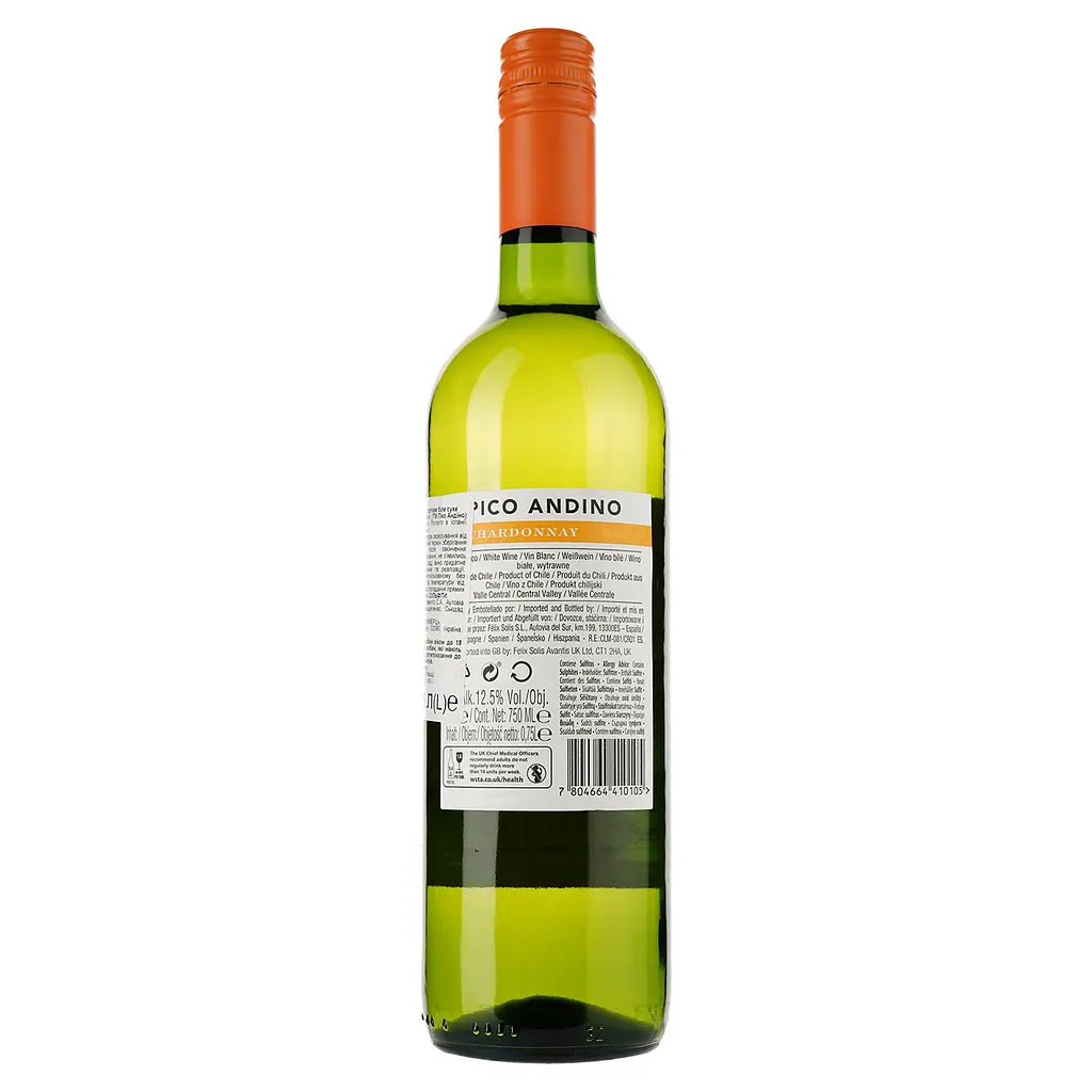 Вино Pico Andino Chardonnay белое сухое 0.75 л - фото 2