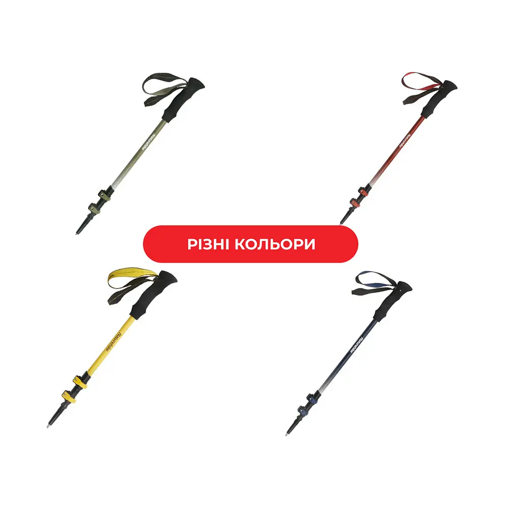Трекінгова палиця Naturehike CNK2300DS010, 100 см, жовта - фото 10
