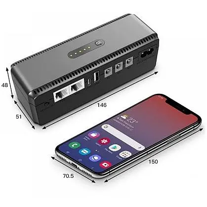 ИБП Yepo Smart DC-UPS 10400mAh DC-5V/9V/12V - фото 4