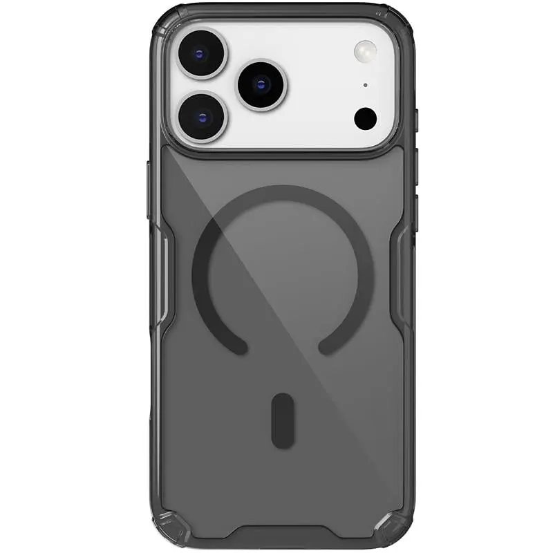 TPU чохол Nillkin Nature Pro Magnetic для Apple iPhone 17 Pro (6.3) Чорний (прозорий) - фото 3