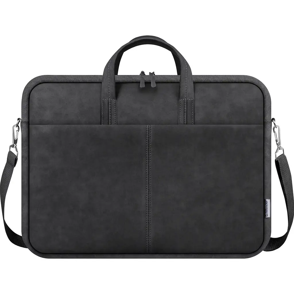 Сумка для ноутбука Defender 15.6' Solid, Black, екокожа, 410х310х40 мм (26091) (26091_DEFENDER) - фото 4