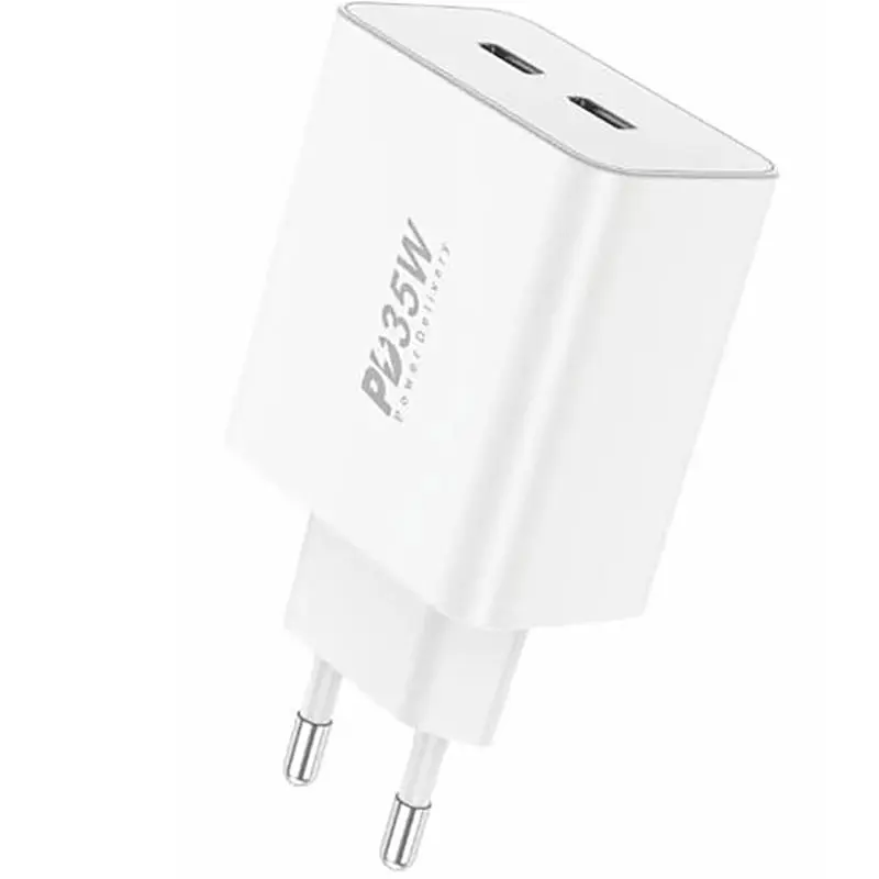 Мережевий зарядний пристрій Foneng EU50 PD35W Fast Charger (2USBх3A) White (EU50-CH) - фото 2