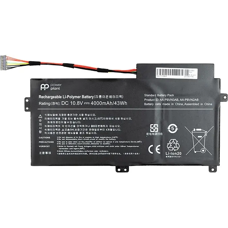 Акумулятор PowerPlant для ноутбуків SAMSUNG 370R (AA-PBVN3AB) 10.8V 4000mAh (NB490080) - фото 2