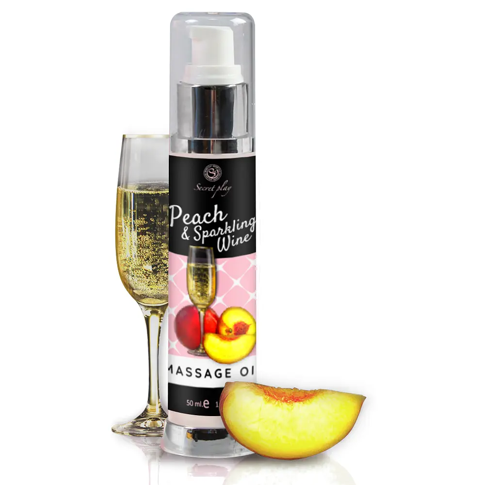Масажна олія SECRET PLAY ПЕРСИК & ІГРИСТЕ ВИНО 50 ML Secret play 37-3682 98195