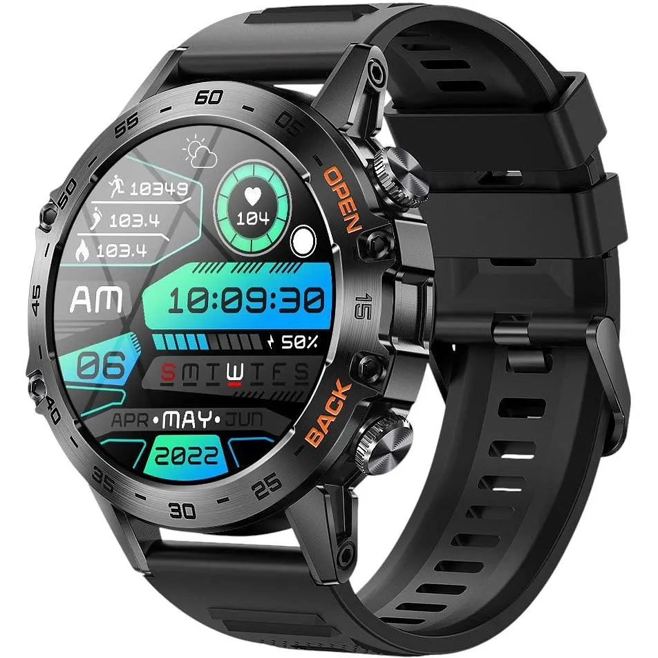 Смарт-годинник Uwatch Smart Delta K52 Black Rubber 2 ремінці (3166) - фото 2