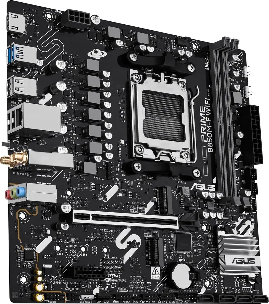 Материнська плата ASUS PRIME B850M-F WIFI (PRIME B850M-F WIFI) (Socket AM5, AMD B850, Micro-ATX) - фото 4