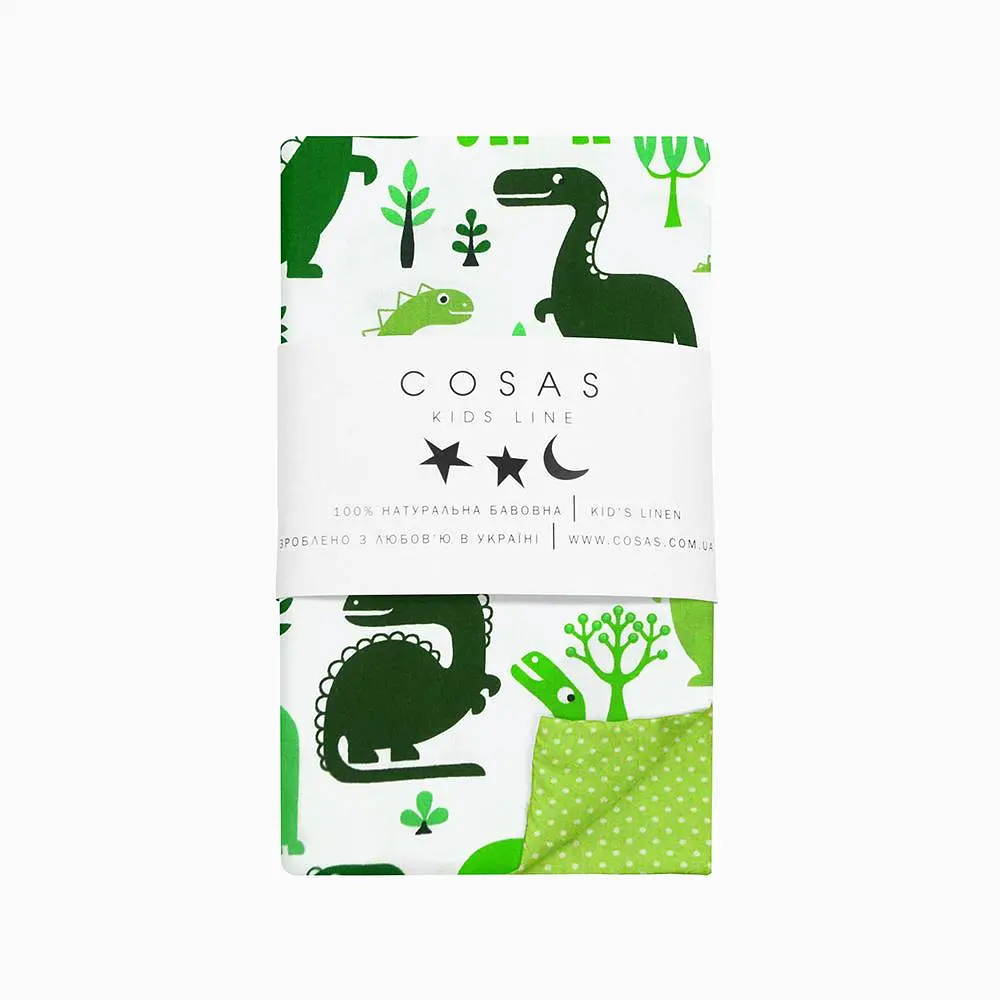 Дитяча постільна білизна в ліжечко GREEN DINO COSAS (4822053098775) - фото 4