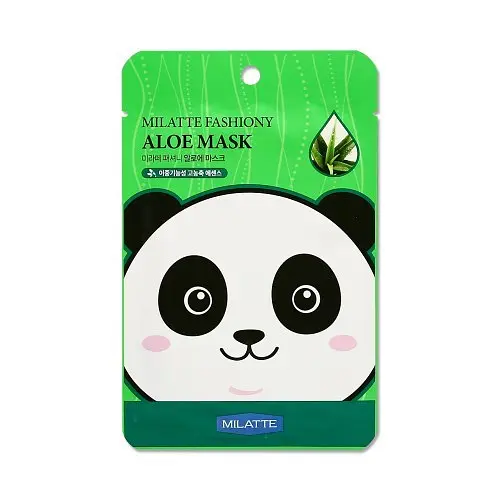 Маска тканинна для обличчя Milatte Fashiony Aloe Mask з екстрактом алое вера