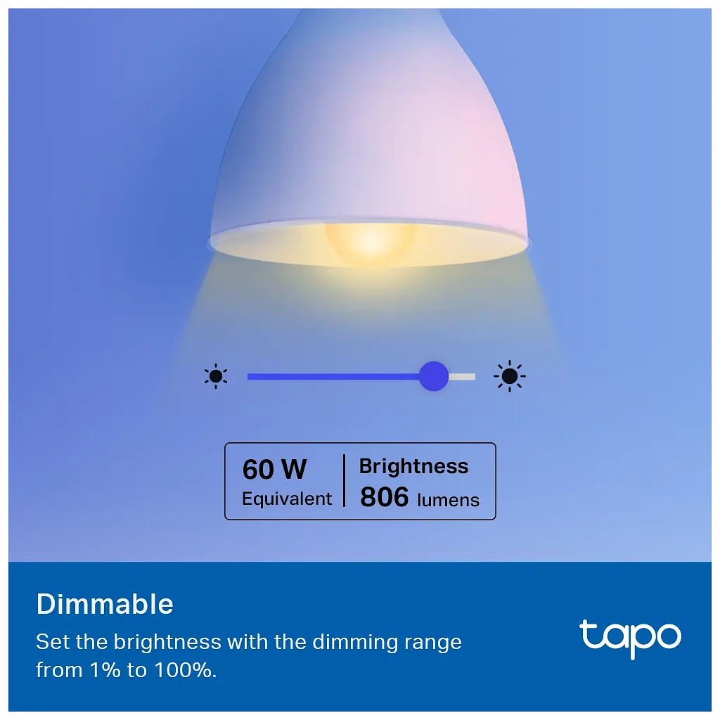 Розумна лампочка TP-Link Tapo L530E (2-Pack) N300 (TAPO-L530E-2-PACK) - фото 6