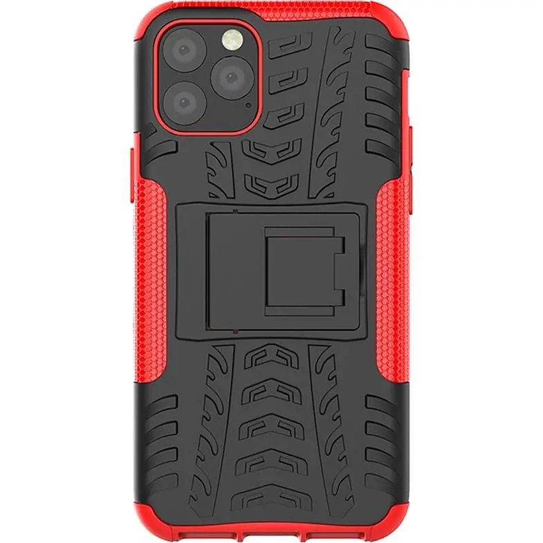 Чохол-накладка Toto Dazzle Kickstand 2 in 1 Case Apple iPhone 11 Pro Max Red - фото 2