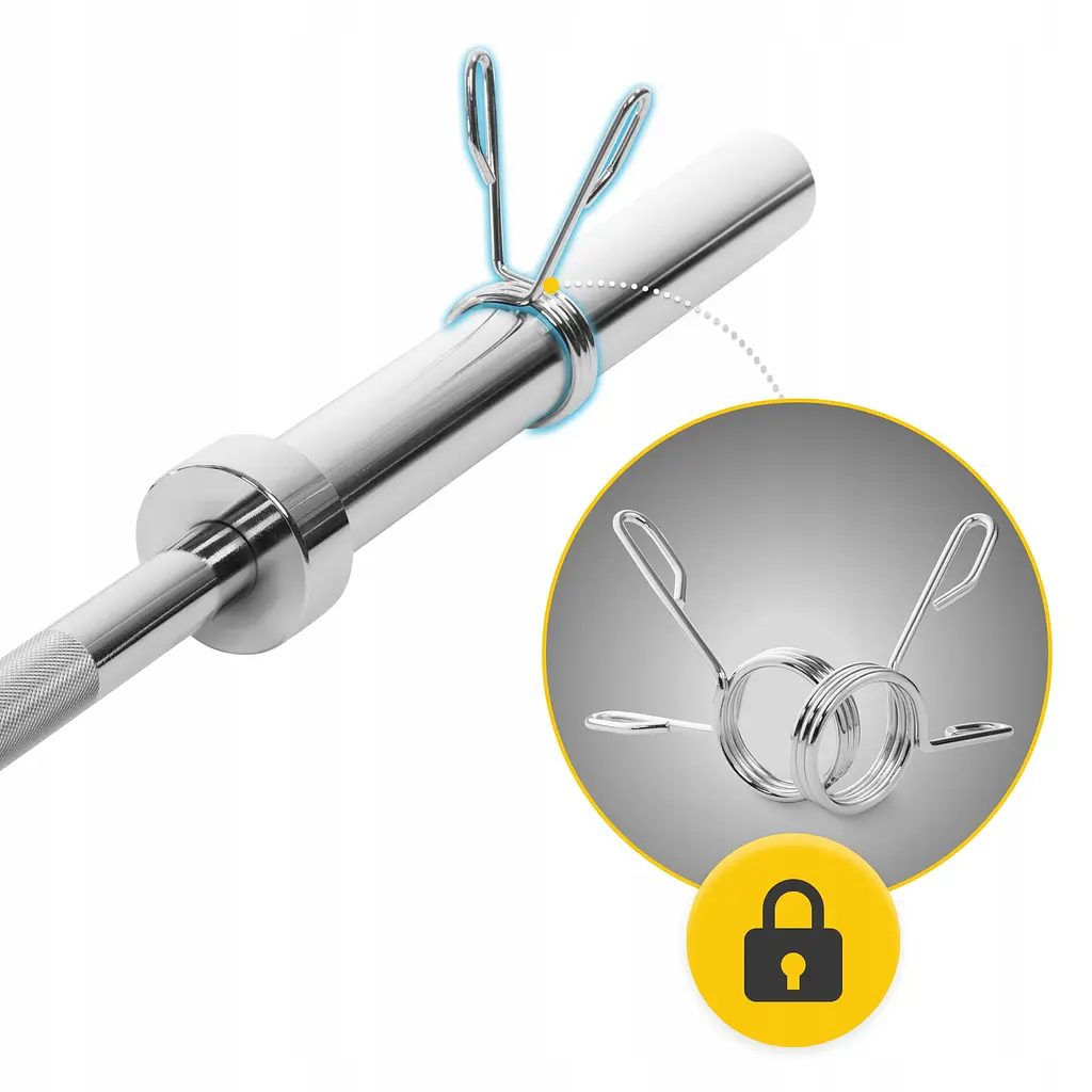 Гриф для штанги прямий олімпійський 4FIZJO 220 см 50 мм без підшипників (P-5905973401166) - фото 6