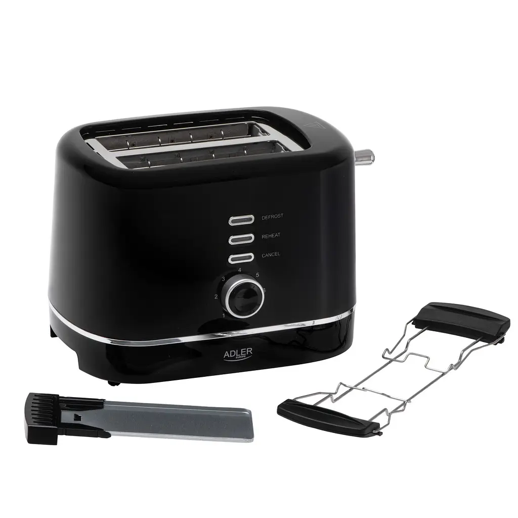Тостер Adler AD 3224 black - фото 2