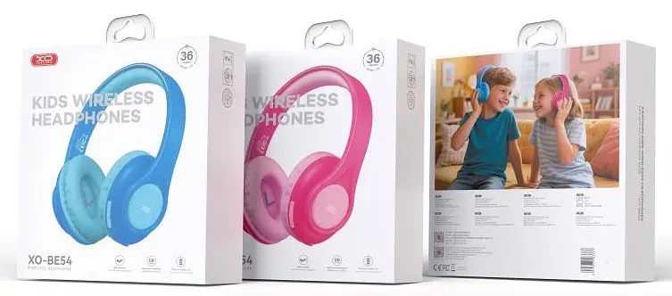 Безпровідні навушники XO BE54 Kids Wireless Headphones Синій - фото 4