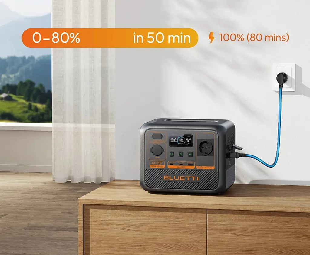 Портативна зарядна станція Bluetti AC-50-P 700W 504Wh BMS LiFePO4 - фото 8