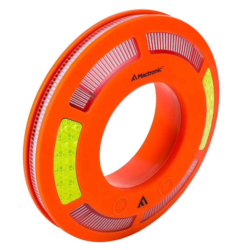 Комплект ліхтарів сигнальних Mactronic O-Flare 40 Lm Amber Magnetic 12/220V IPX7 6 шт Помаранчевий - фото 4