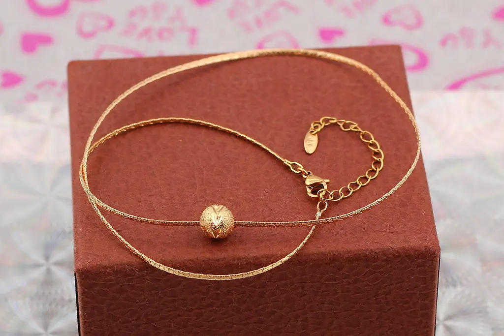 Ланцюг Xuping Jewelry снейк з малюнком 40+5 см 1.5 мм золототистий