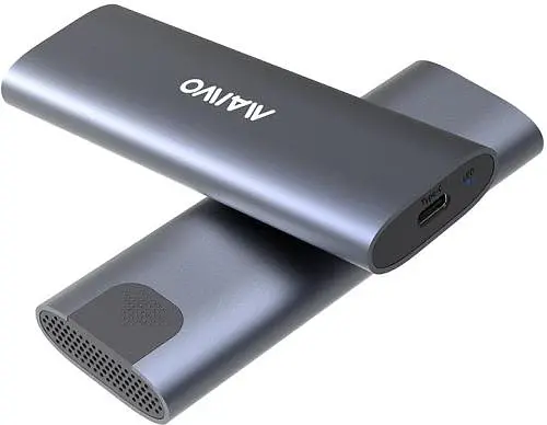 Кишеня зовнішня Maiwo, Grey, M.2, Type-C 3.1 Gen2, 1xM.2 NVMe / SATA, формат 2230/2242/2260/2280, алюмінієвий корпус (K1689) - фото 2
