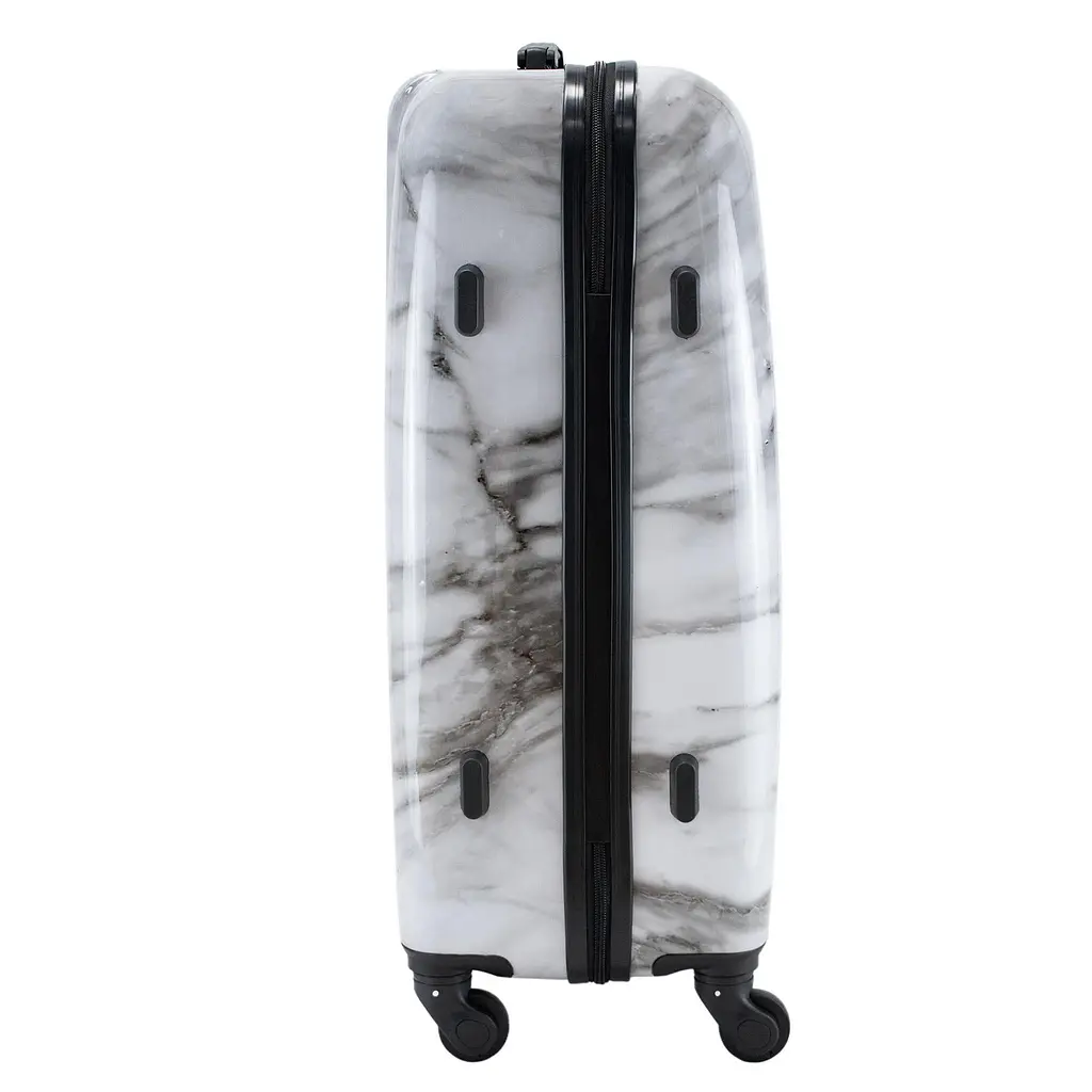 Валіза середня Semi Line 24 дюйми (M) дюйми (M) Polycarbonate/ABS-Plastic White Marble (T5731-2) - фото 3