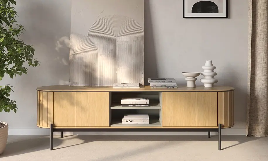 Тумба ТВ 2д Lenart Rotto RT-06 2000x460x570 дуб вінченца/евкаліпт - фото 5