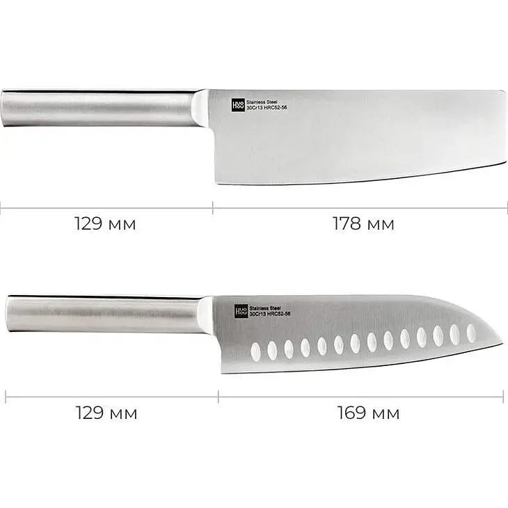 Набор ножей Xiaomi HuoHou Stainless Steel (HU0095) [93877] - фото 3