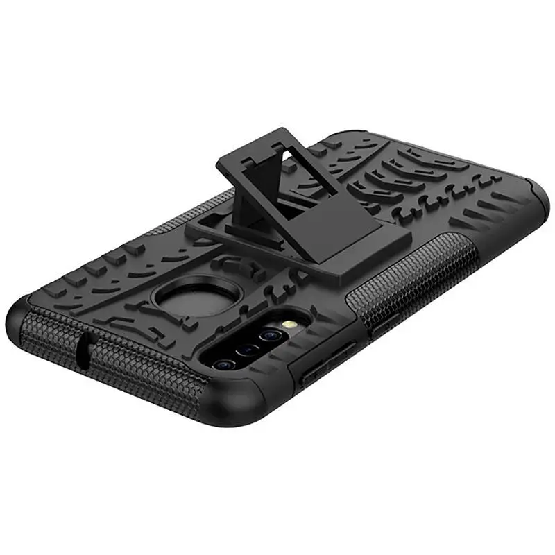 Чохол-накладка Toto Dazzle Kickstand 2 in 1 Case Samsung Galaxy A30s/A50/A50s Black - фото 4