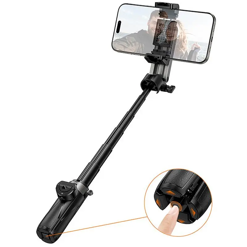 Монопод для селфі Hoco K27 Magic portable mini Black - фото 4