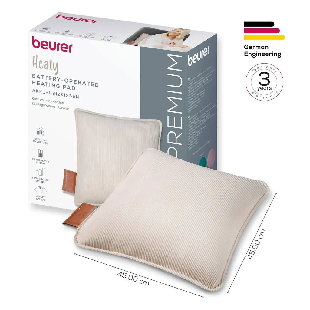 Електрогрілка Beurer HK 77Heaty cashmere-creme - фото 4