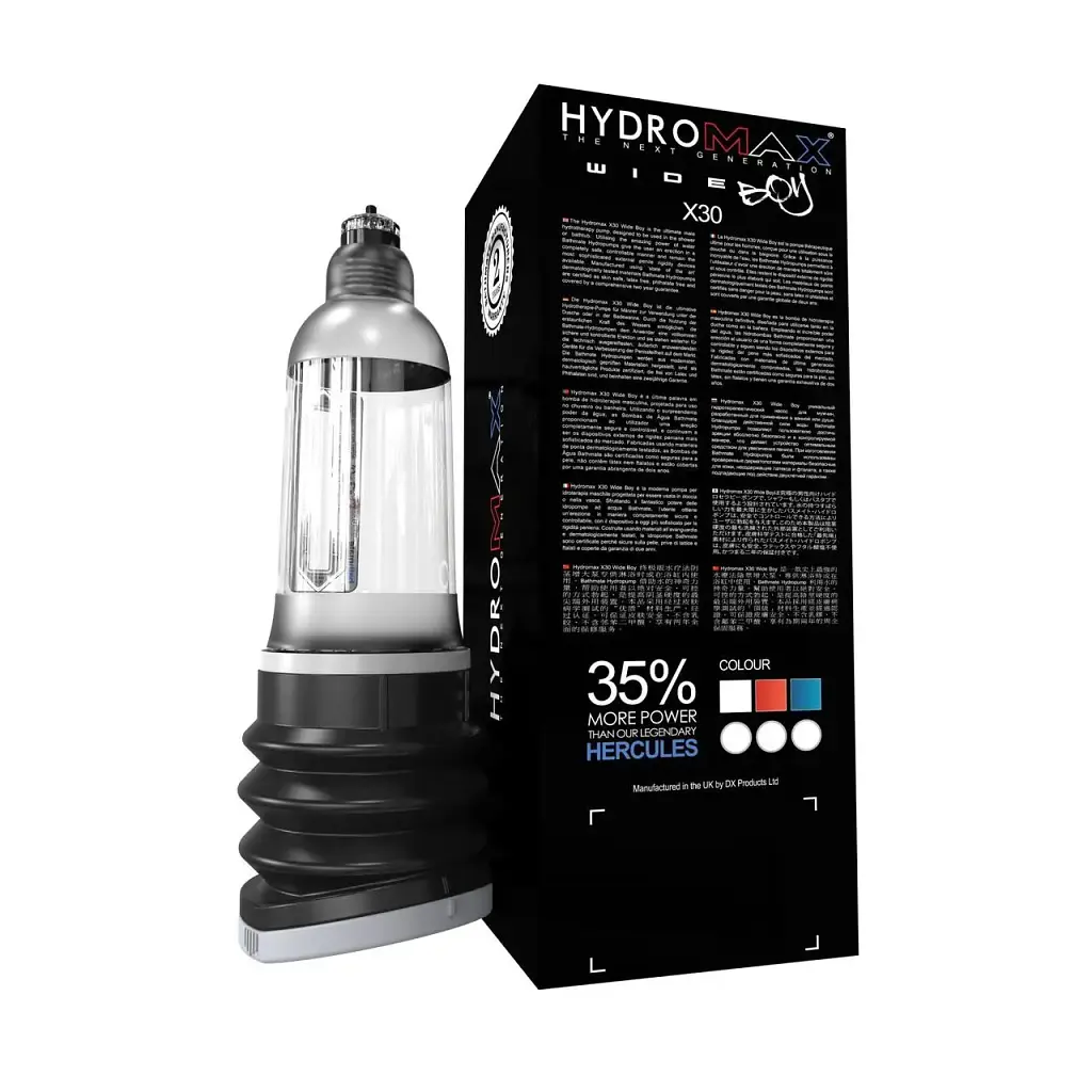 Гідропомпа Bathmate Hydromax 7 WideBoyClear (X30) для члена завдовжки від 12.5 см до 18 см діаметр до 5.5 см. - фото 8