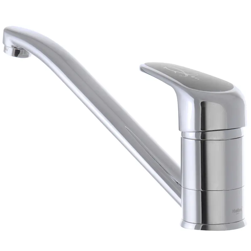 Смеситель для кухни Haiba Magic 004 с черной ручкой HB0687 Хром - фото 4