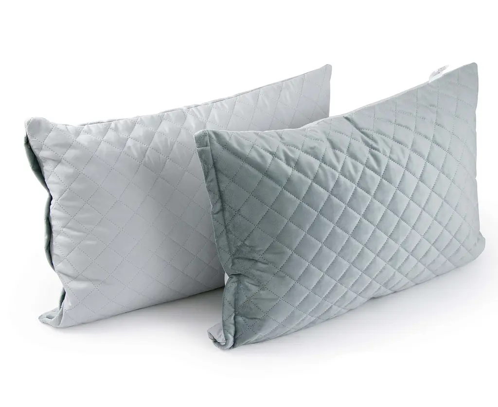 Чохол на подушку Руно 50х70 VeLour "Dark Grey ромб" (382.55_Dark Grey ромб) - фото 3