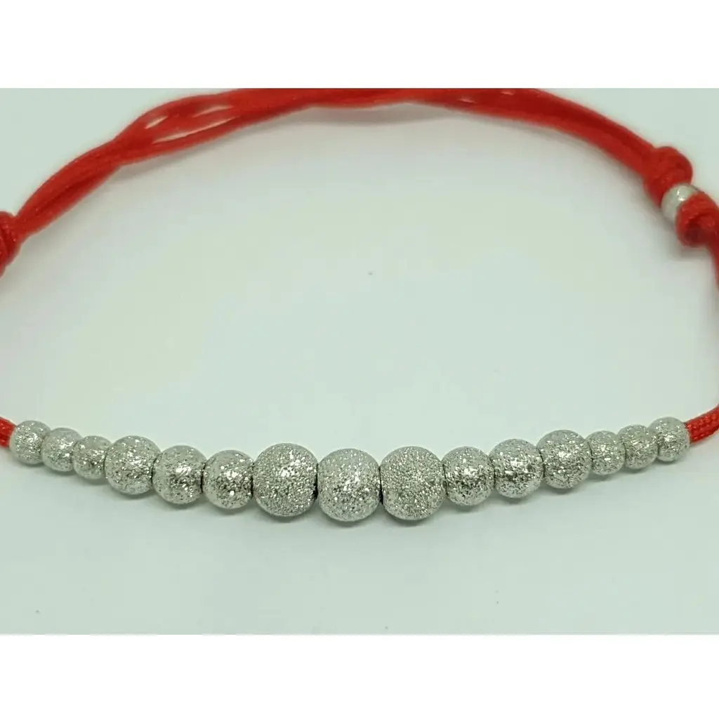 Браслет з текстилю Qvaliz з срібними вставками. 905 01236 - фото 2