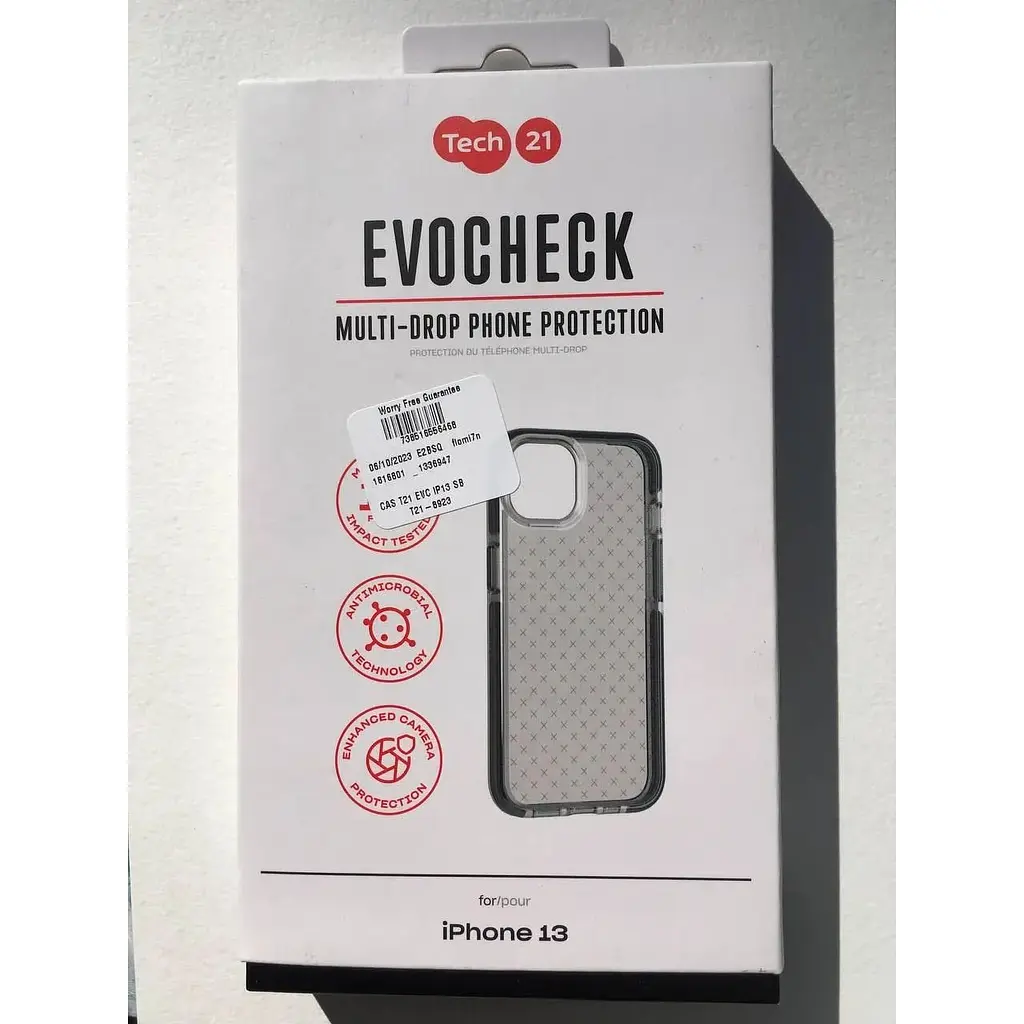 Оригінальний протиударний чохол Tech21 Evo Check для iPhone 13 (6.1") Smokey Black (T21-8923) - фото 8