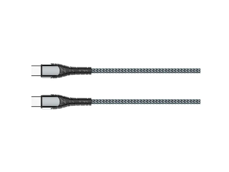 Кабель ColorWay USB-C to USB-C 2m Grey (CW-CBPDCC039-GR) - фото 4
